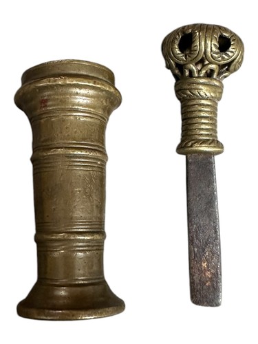 Rare pestle and mortar - and, crusher
