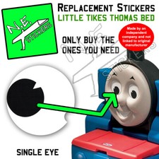 Replacement stickers SIZED TO FIT Little Tikes Thomas the Tank Engine Bed