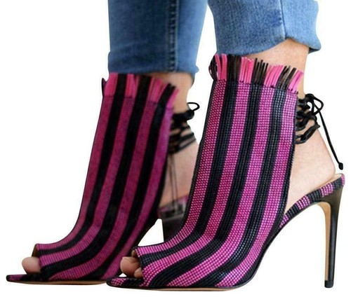Zara black pink shoes stripe - zara,