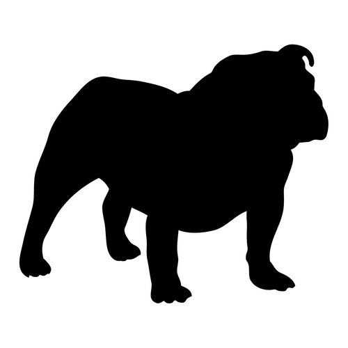 Bulldog vinyl decal - vinyl, car