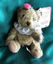 RUSS BERRIE VICTORIAN MEMORIES - 6"  POSABLE MOHAIR BEAR