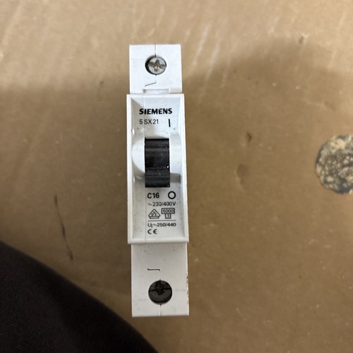 Siemens mcb c16a 5sx21 circuit - mcb,