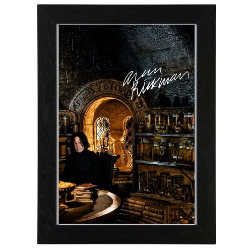 Alan rickman signed photo - signed, pre