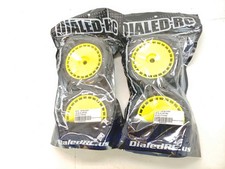 4x DIALED-RC 9316 V5TSLWGY V5 SLW 1/8 Truggy Tires on 17mm Hex Wheels New Open P