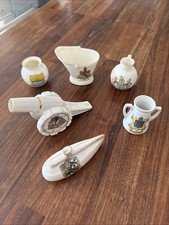 Six Pieces Vintage Crested