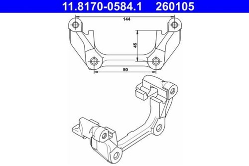 Brake caliper carrier ate - brake,