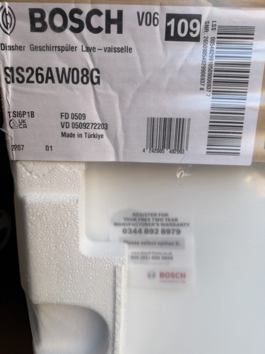 Bosch dishwasher brand new - dishwasher, –