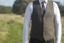 Mens Milano Tweed Waistcoat