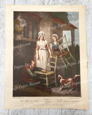 Vintage Cries of London Old Chairs Plate 10 Francis Wheatley Giovanni Vendramini