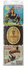 Set of 6 Guinness Cork Backed