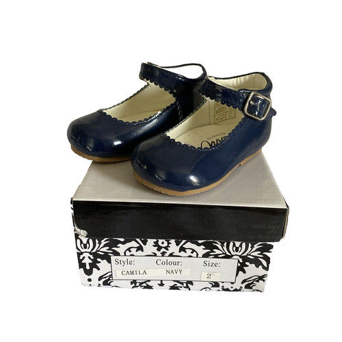 Girls mary jane patent navy - patent,