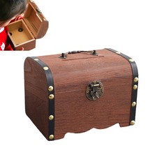 Small wooden treasure chest - small,