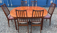 Vintage Retro Teak Mid Century Dining Table & 6 Chairs Retro  FREE Delivery ??
