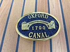 Oxford Canal 1790 Brass Plate