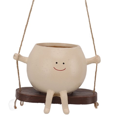 Swing face planter - planter, pot