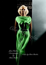 JEAN HARLOW by Chris Charles A3 HD ART PRINT COLORIZATION PHOTO PRINT