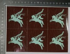 BRITISH ORIGINAL 1950'S - 60'S PARACHUTE REGIMENT PEGASUS HELMET DECAL TRANSFER