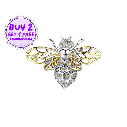 Bee charm for bracelet animal - bracelet,,