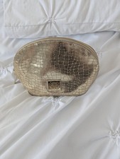 Biba Gold Leather Make Up Bag