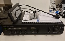 Bosch Plena PLE-1MA120EU Amplifier with mic - 120 W RMS - 4 Channel - Charcoal