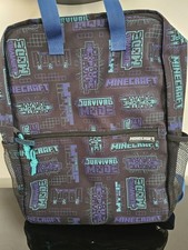 NEW Minecraft Backpack Rucksack School Bag
