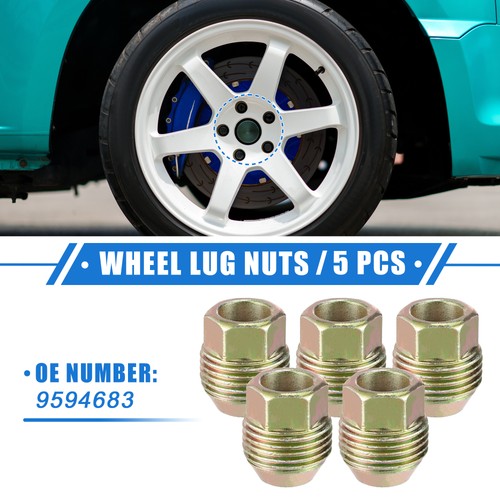 5pcs m12x1 wheel lug - m12x1.5, nut