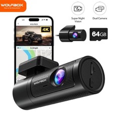 WOLFBOX I05 Dual Dash Cam UHD