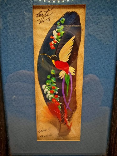 Ana art feather painting - ana's,