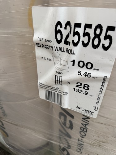 Rolls isover 100mm - 12,