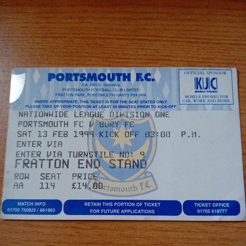 Ticket 1998 1999 - :, 1