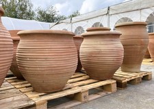 Terracotta beehive shaped vase