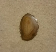 Brand New Agate Slice. Yellow