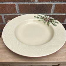 Furio Home Christmas Plate Dinner Plate Shallow Bowl Spruce Pattern Italian