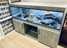 6 Foot Aquaseal Vivarium & Cabinet (Concrete Grey) & Kit For Reptile