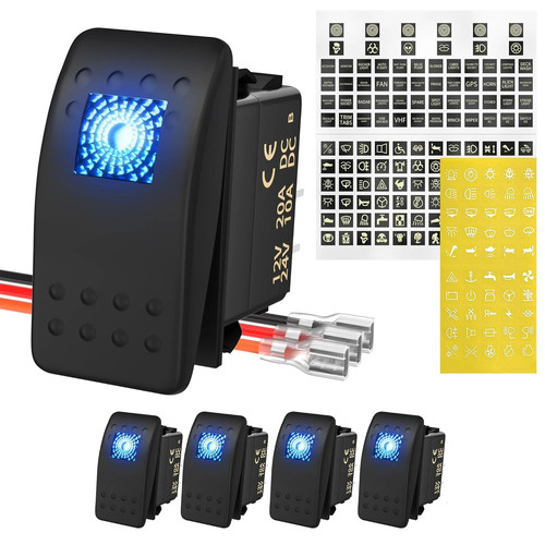 5pcs marine boat rocker - marine, switch