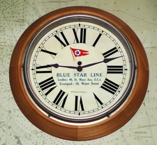 Blue Star Line Clock, London
