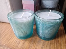 Pair of Small Blue Candles
