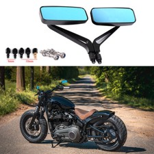 Black Motorcycle Rearview
