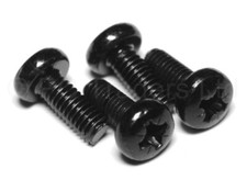 4x Black M4 10mm Screws - LCD Monitor or TV for VESA Mounting Bracket or Stand