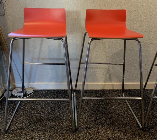 Pair preowned red ikea bar - ikea,