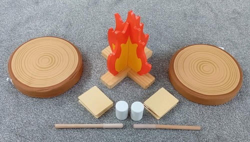 Camp fire marshmallows - camp,