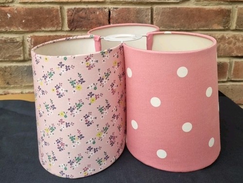 Pink lampshade ceiling light - lampshade,