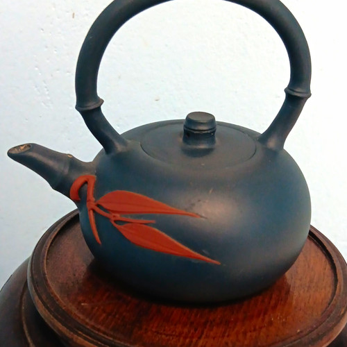 Teal matt clay yixing - matt,