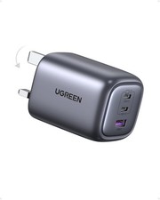 UGREEN 65W Nexode USB C GaN Fast Charger Plug Foldable 3-Port MacBook Pro/Air