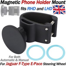 For Jaguar F-Type E-Pace Magnetic Phone Holder Mount Steering Wheel fits RHD LHD