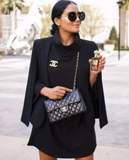 Zara Black Cape Kimono Poncho