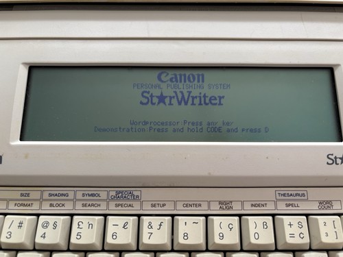 Canon starwrite word - canon, 30