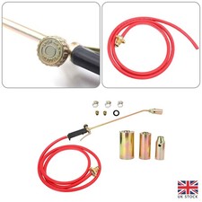 Roofers Roofing Brazing + Hose Long ArmPropane Butane Gas Torch Burner Blow Set