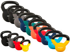 CAST IRON KETTLEBELLS NEOPRENE WEIGHT EXERCISE STRENGTH GYM TRAINING 4KG- 24KG