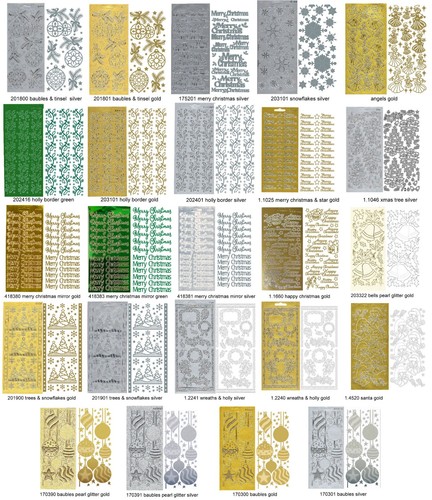 Christmas peel off stickers - christmas,